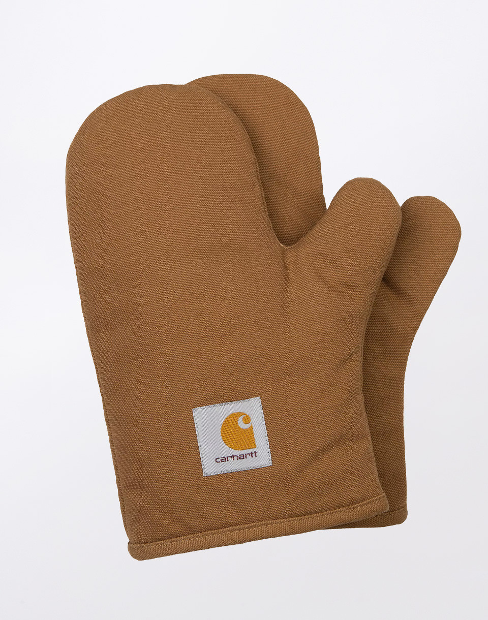 Carhartt WIP Canvas Oven Mitt Set Hamilton Brown