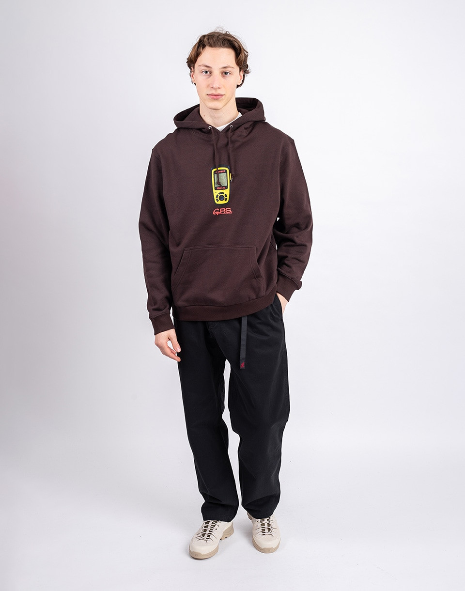 Gramicci GPS Hooded Sweatshirt DARK BROWN M