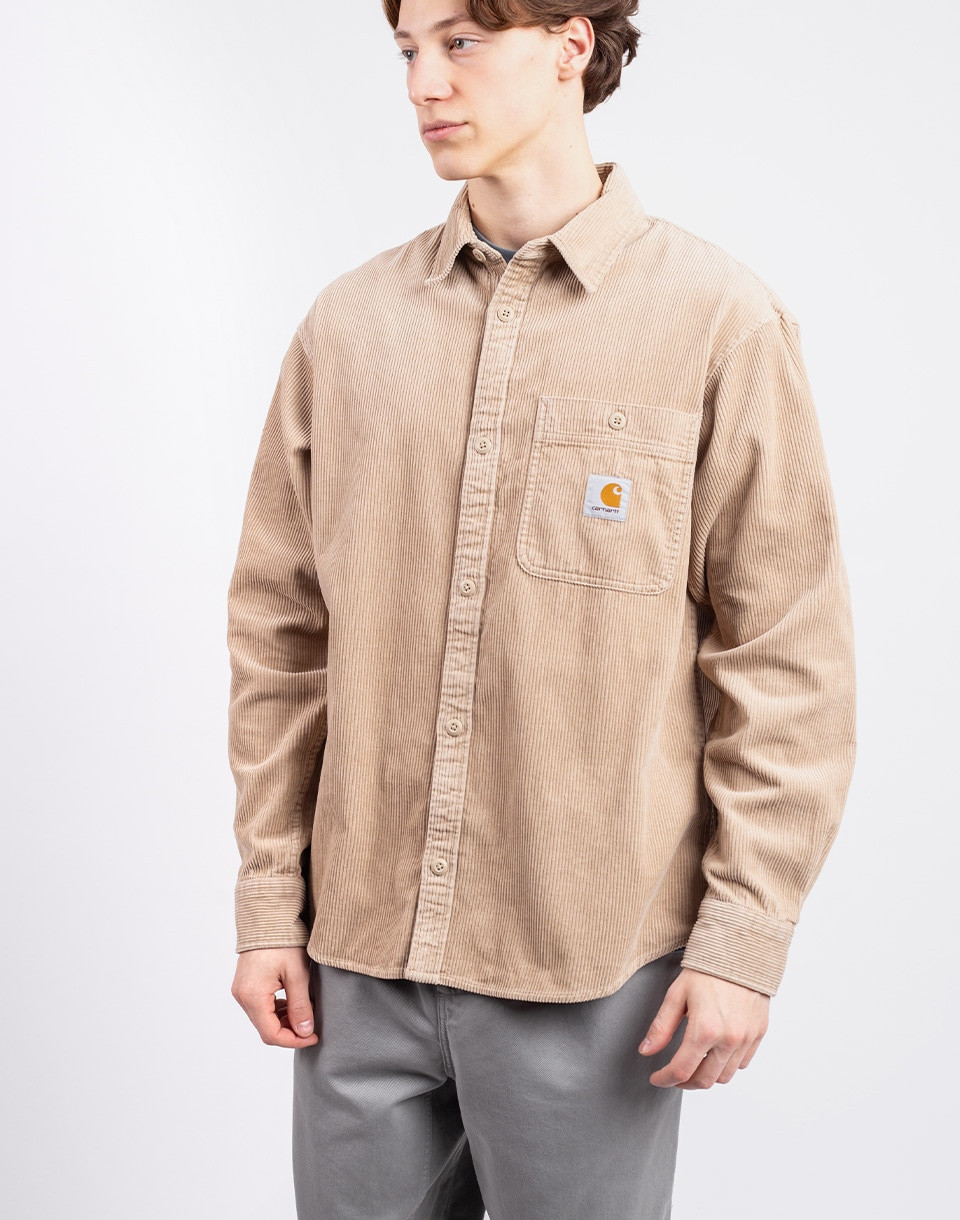 Carhartt WIP L/S Flint Shirt Wall rinsed M