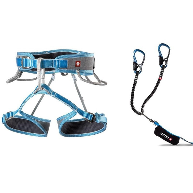 Ocun Sedací úvaz Via ferrata Ocun Twist tech Eco Captur pro swivel set Šedá