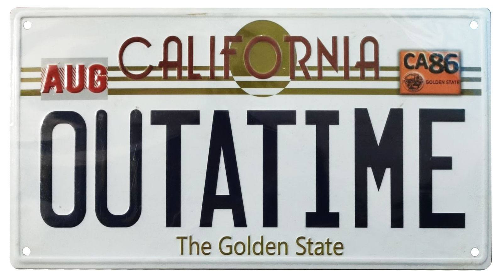 FaNaTtik | Back To The Future - Replika 1/1 Outatime DeLorean Metal License Plate