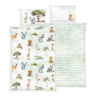 babybest® Safari Flanelové ložní prádlo 100x135cm