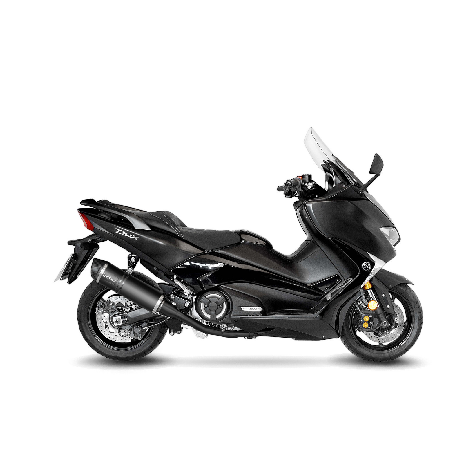 LeoVince LV One Evo Black Full system YAMAHA T-MAX 530 ABS/DX/SX (17-19), T-MAX 560/TECH MAX (20-24)