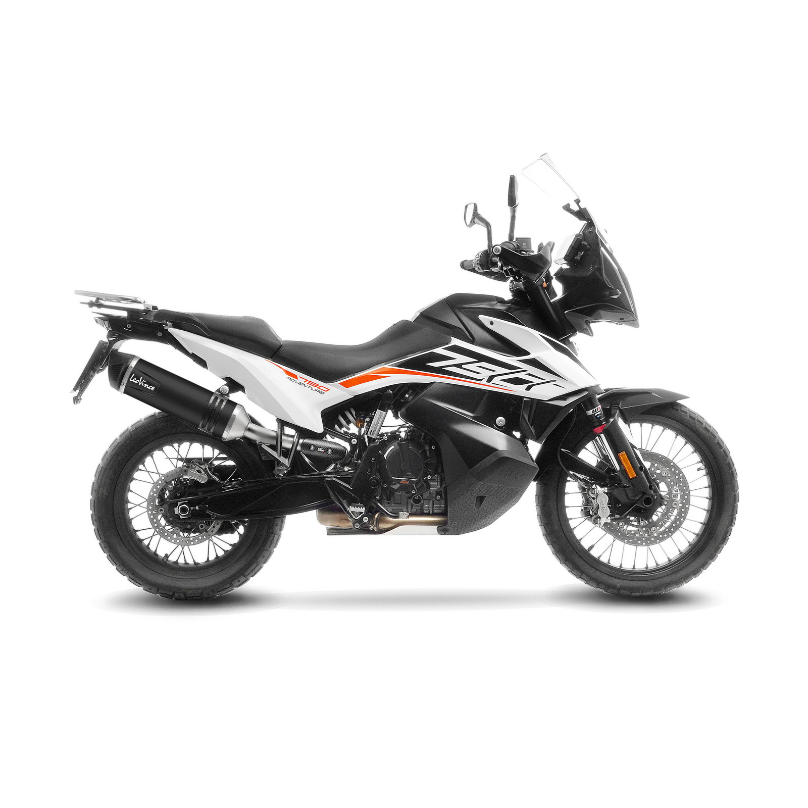 LeoVince LV One Evo Black Slip-on KTM 790 ADVENTURE/R (19-20), CF MOTO 800 MT SPORT/TOURING/EXPLORE/LIMITED EDITION (22-24), HUSQVARNA NORDEN 901 (22-24), KTM 790 ADVENTURE/R (23-24), KTM 890 ADVENTURE/L A2/R/RALLY (21-24), KTM 890 SMT (23-24)