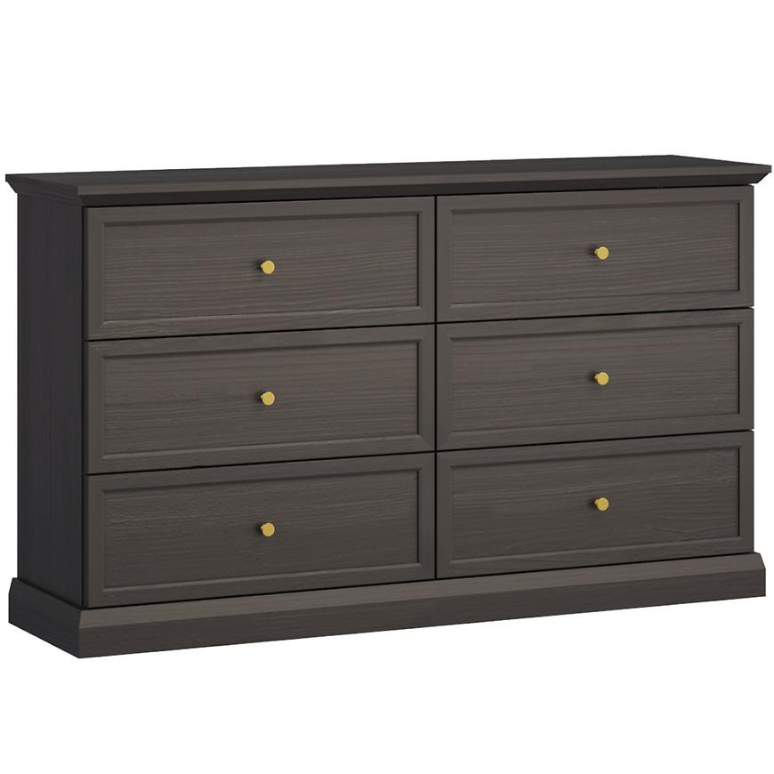 Komoda Lucca K6S černý grafit