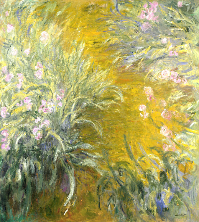 Claude Monet Obrazová reprodukce The Path through the Irises (1914–1917), Claude Monet, 36 × 40 cm