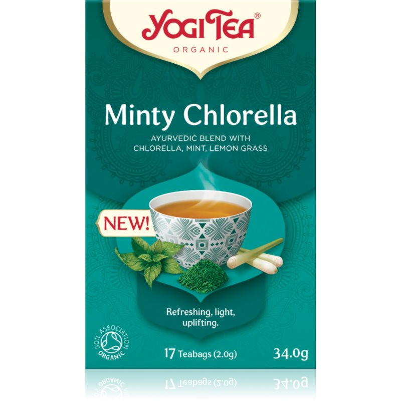 Yogi Tea Minty Chlorella BIO porcovaný čaj 17x2 g