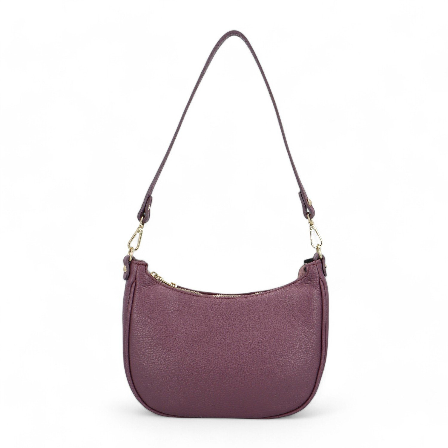 Trendy dámská kožená crossbody kabelka Sillid, fialová