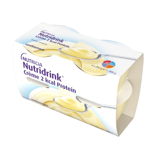 NUTRIDRINK CREME 2 KCAL PROTEIN S PŘÍCHUTÍ VANILKOVOU perorální roztok 4X200G