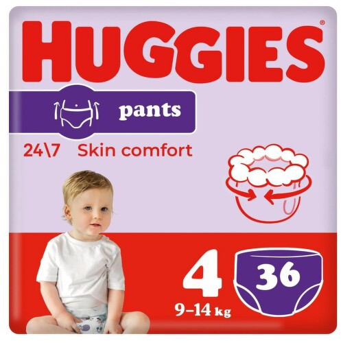 HUGGIES Little Movers Pants 4 9-14kg 36ks