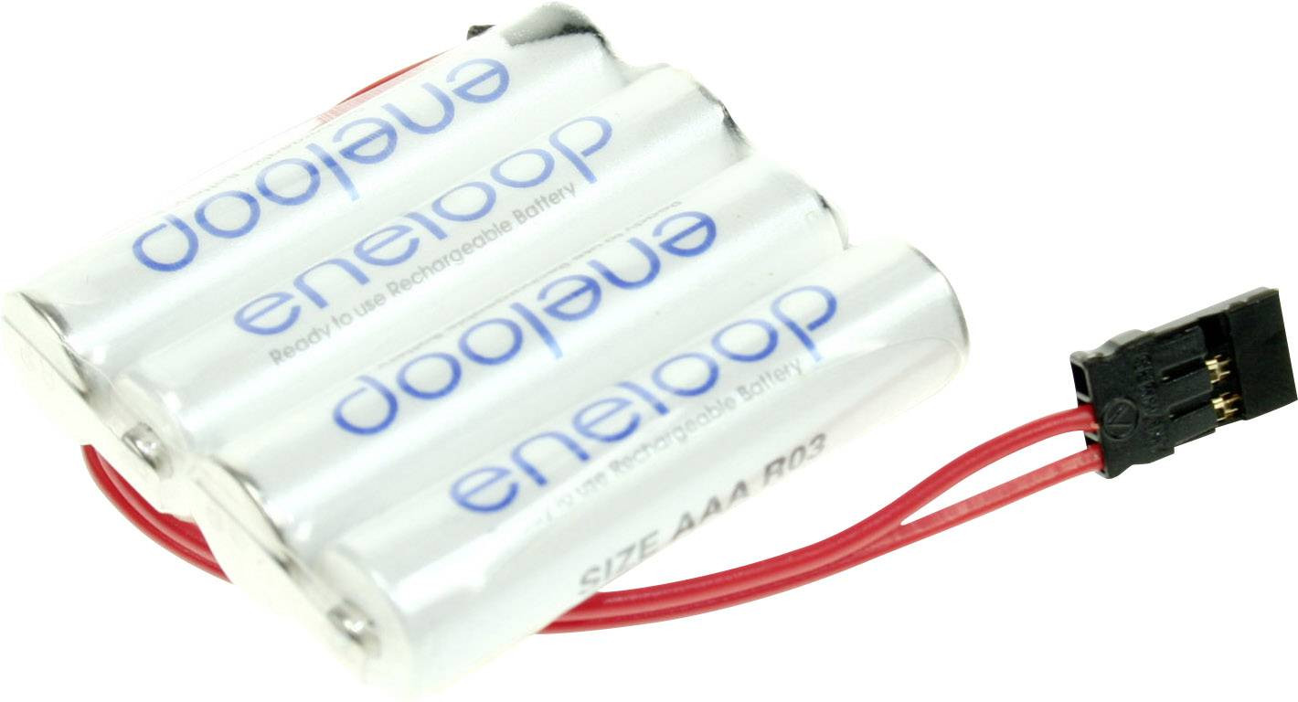 Panasonic eneloop Reihe F1x4 Akupack 4 x AAA s kabelem, se zástrčkou Ni-MH 4.8 V 750 mAh