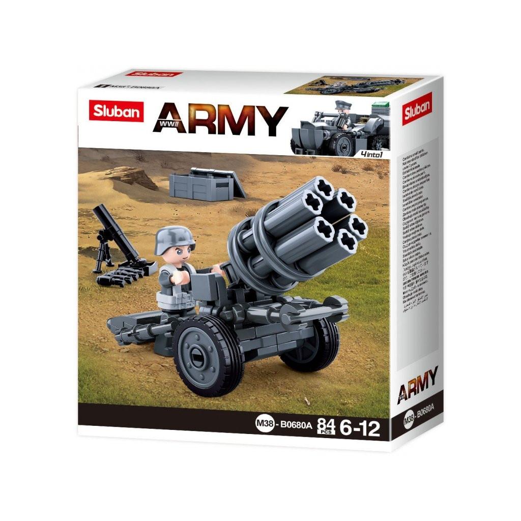Stavebnice Sluban WWII Německý raketomet M38-B0680A