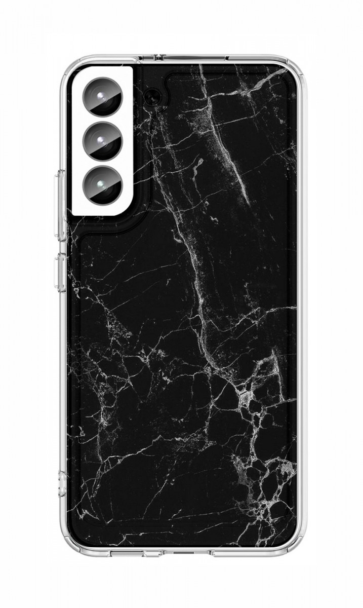 Kryt STYLE TopQ Samsung S23 pevný Mramor černý 132239