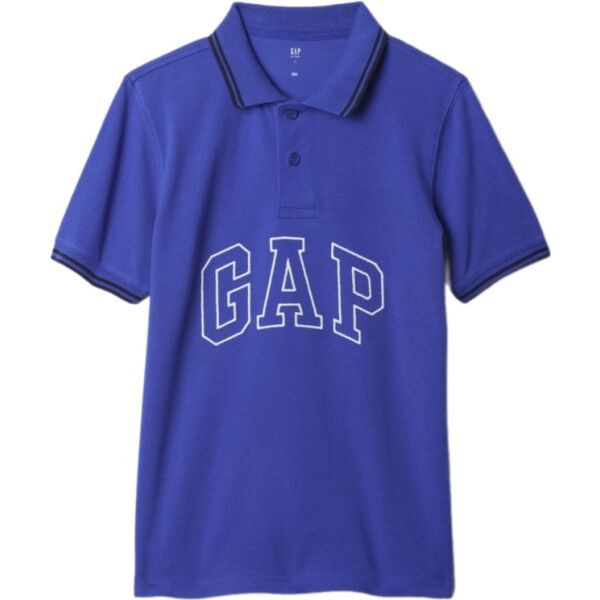 GAP FRAN LOGO POLO Dětské tričko, modrá, velikost