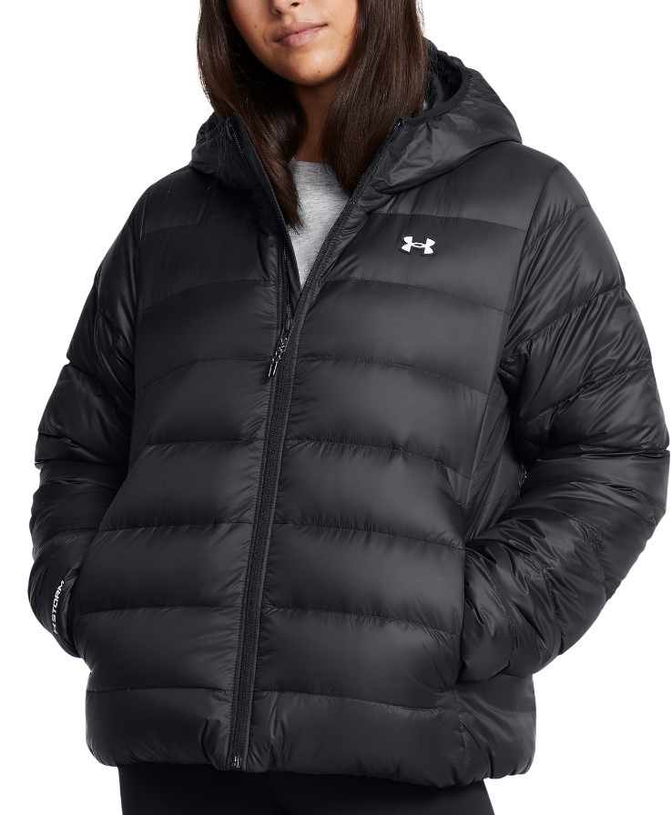 Bunda s kapucí Under Armour LEGEND DOWN HOODED JACKET-BLK