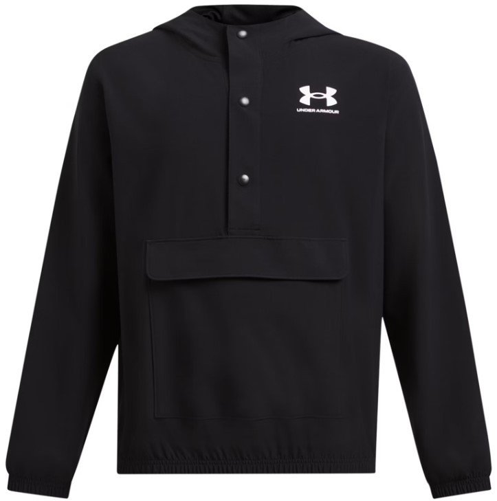 Mikina s kapucí Under Armour UA B Icon Woven Anorak-BLK