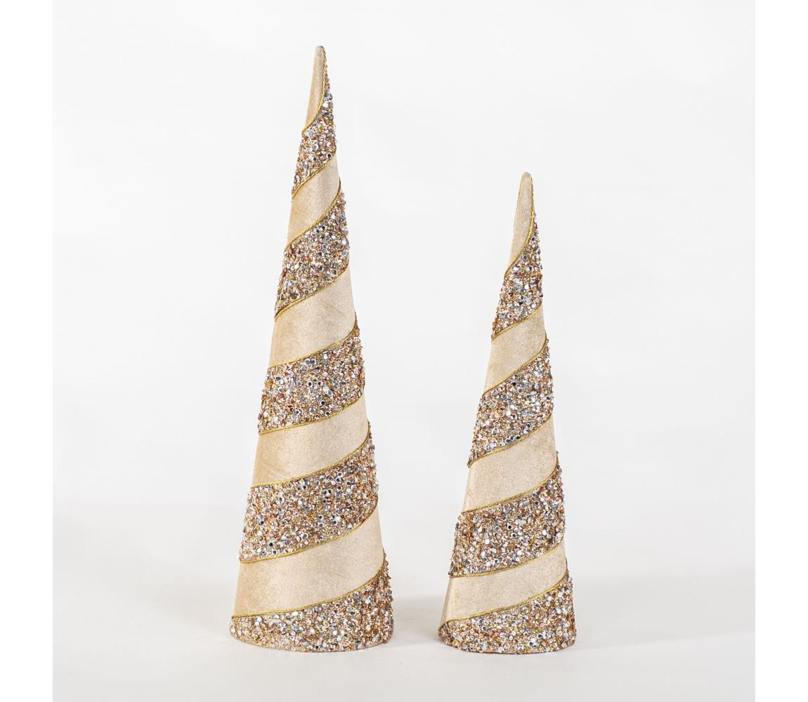 Eurolamp SADA 2x Vánoční dekorace 40/50 cm stromek