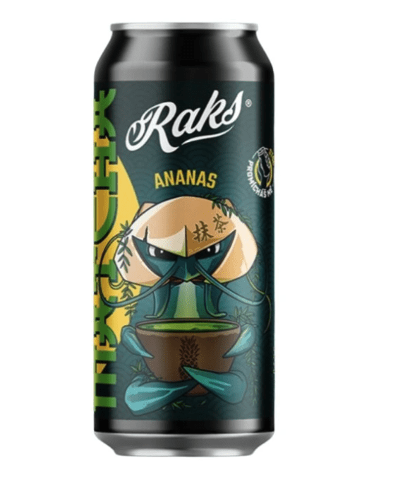 Raks - Matcha ananas, 500 ml