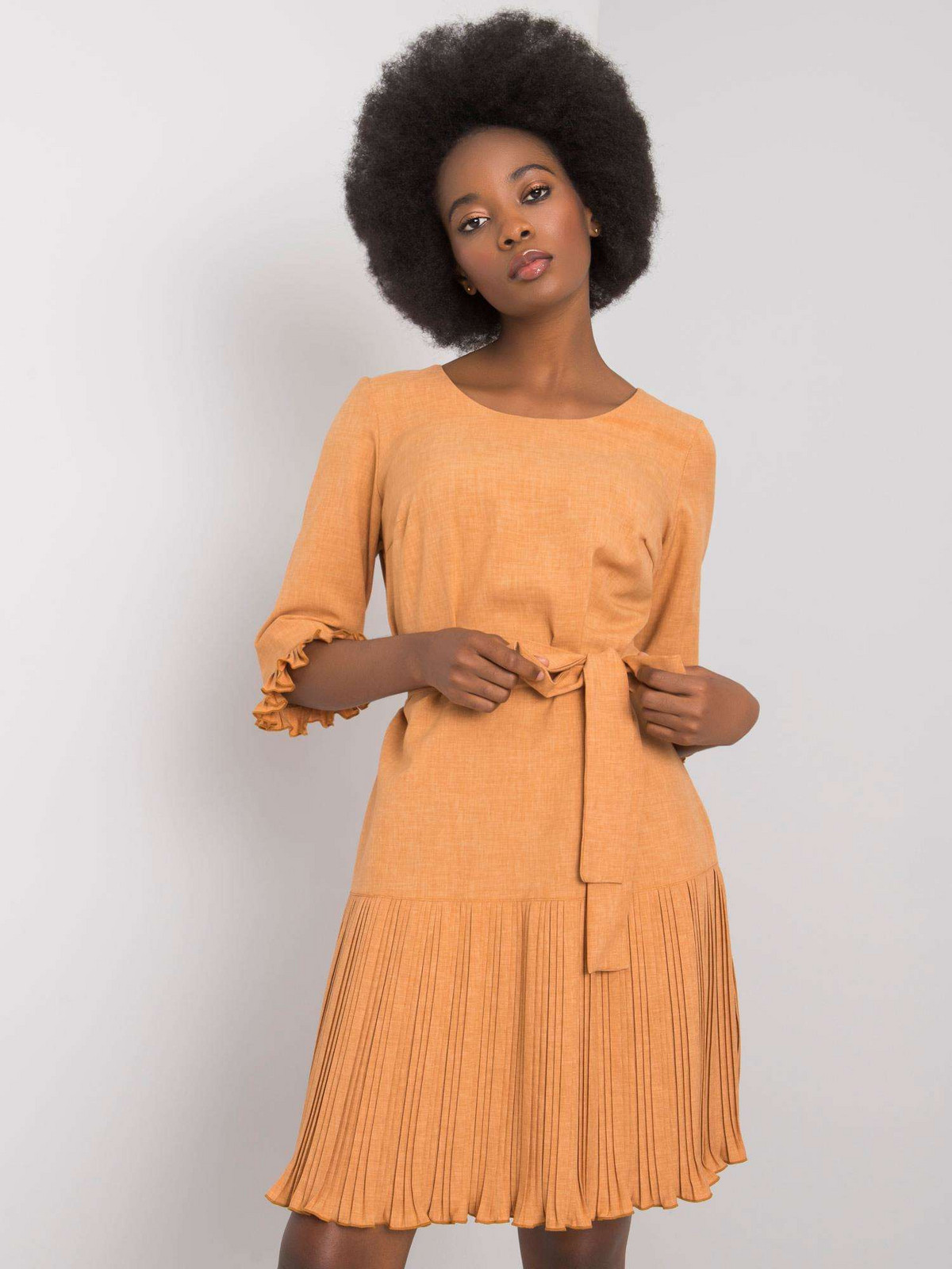 Dress-LK-SK-507566.12P-light brown