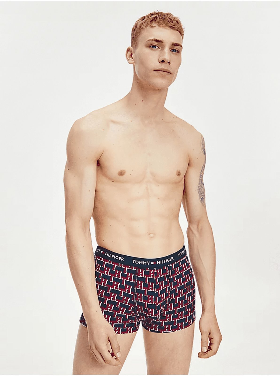 Modro-červené vzorované boxerky Tommy Hilfiger Underwear