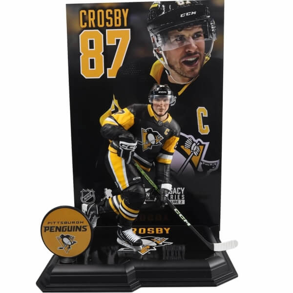 Figurka NHL - Sidney Crosby (Pittsburgh Penguins) - Platinová Edice - bílá