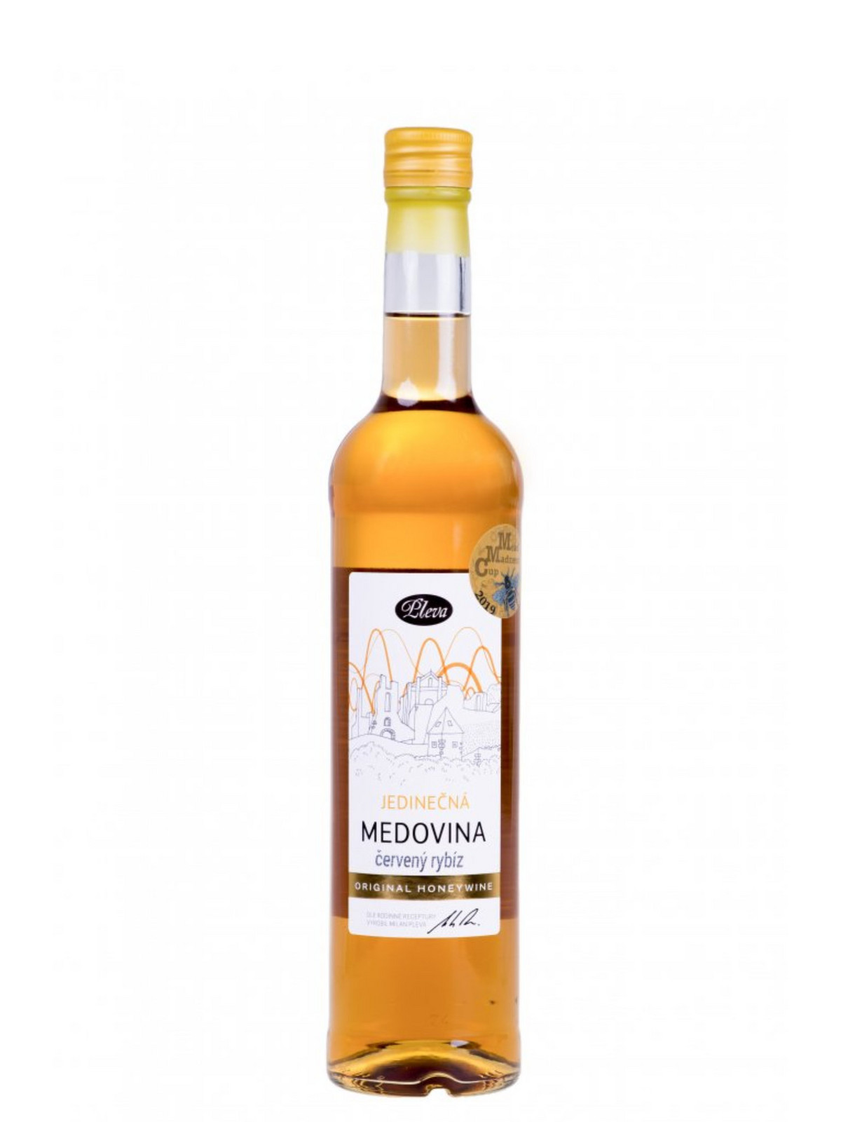 Pleva Medovina s červeným rybízem 14,2% 0,5l