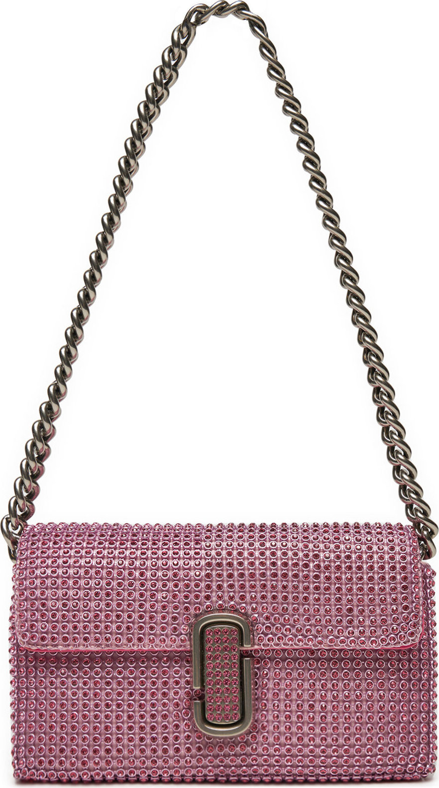 Kabelka Marc Jacobs The Rhinestone J Marc Mini Shoulder Bag H912M06RE22 Stříbrná