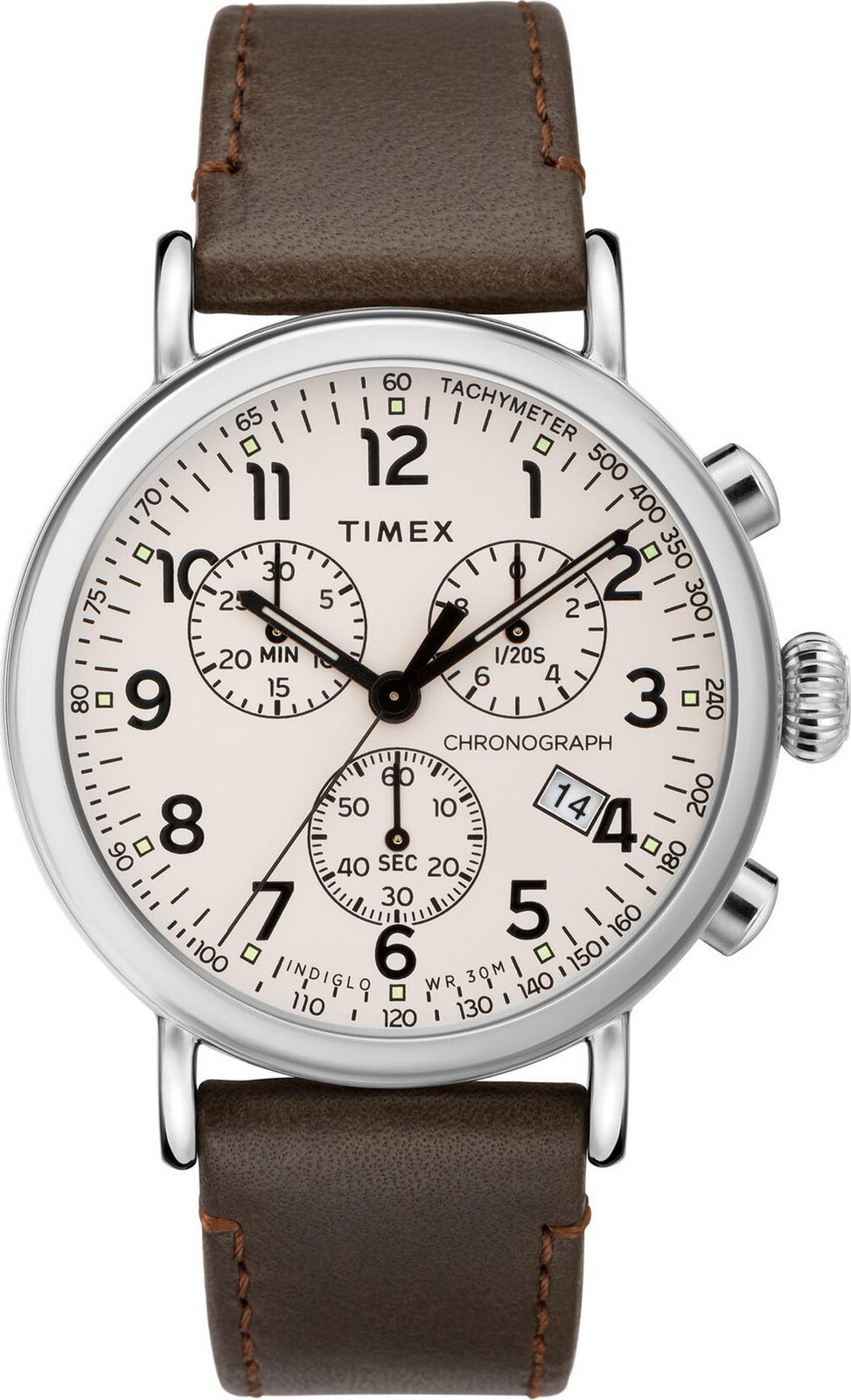 Hodinky Timex Standard TW2T21000 Hnědá