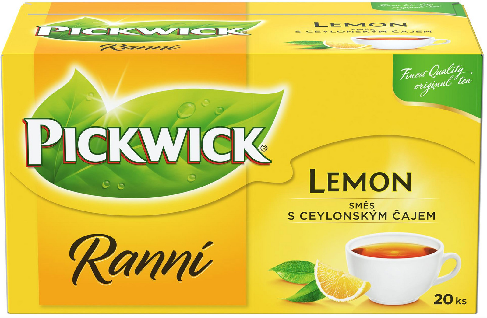 Černý čaj Pickwick - Ranní s citronem, 20x 1,75g