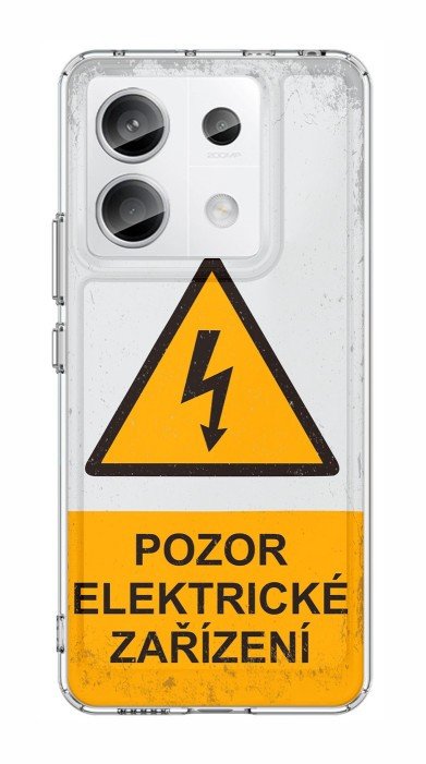 Kryt TopQ Image Xiaomi Redmi Note 13 Pro 5G pevný Pozor elektrické zařízení 132156