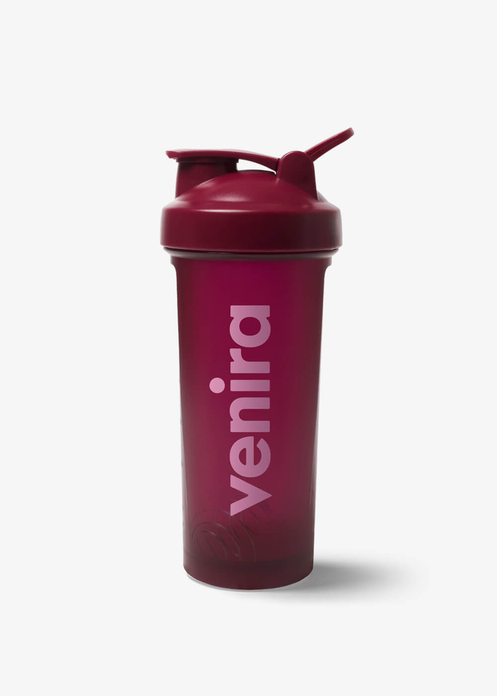 VENIRA shaker PRO s poutkem, vínový, 600 ml