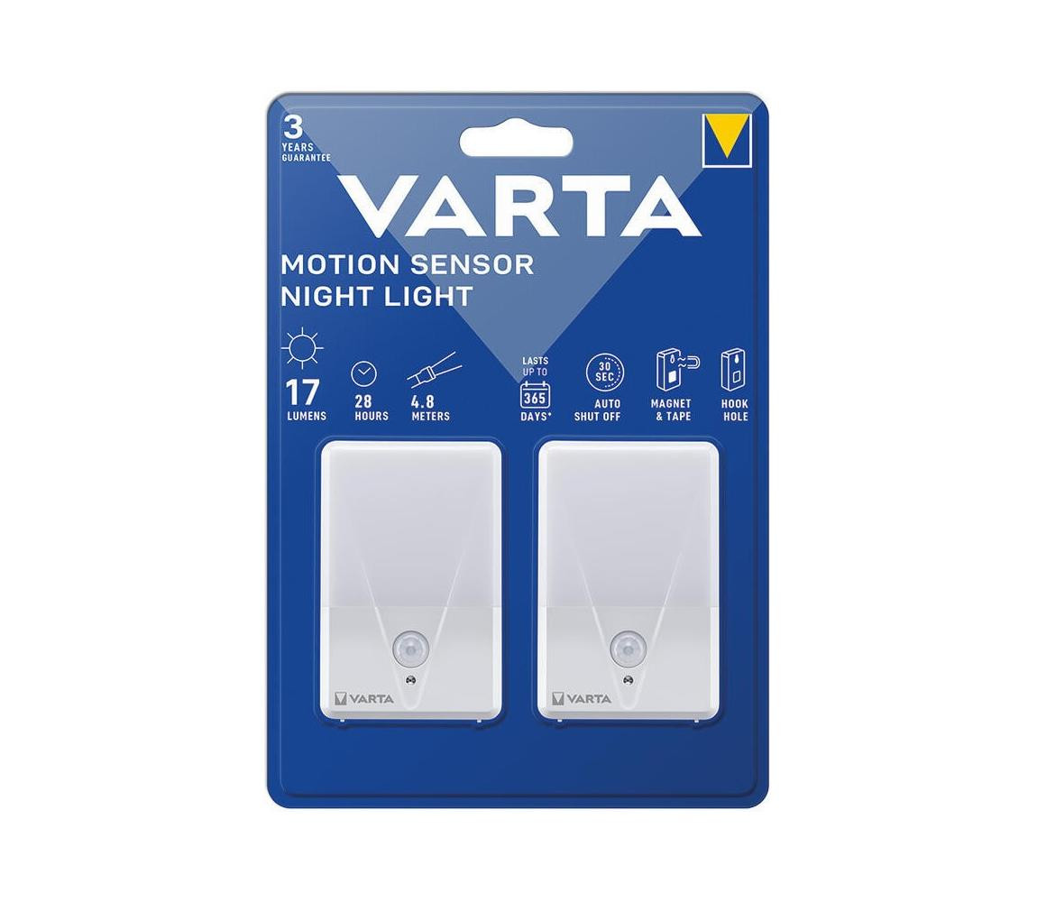 VARTA Varta 16624101402 -SADA 2x LED Orientační svítidlo se senzorem NIGHT LIGHT 3xAAA