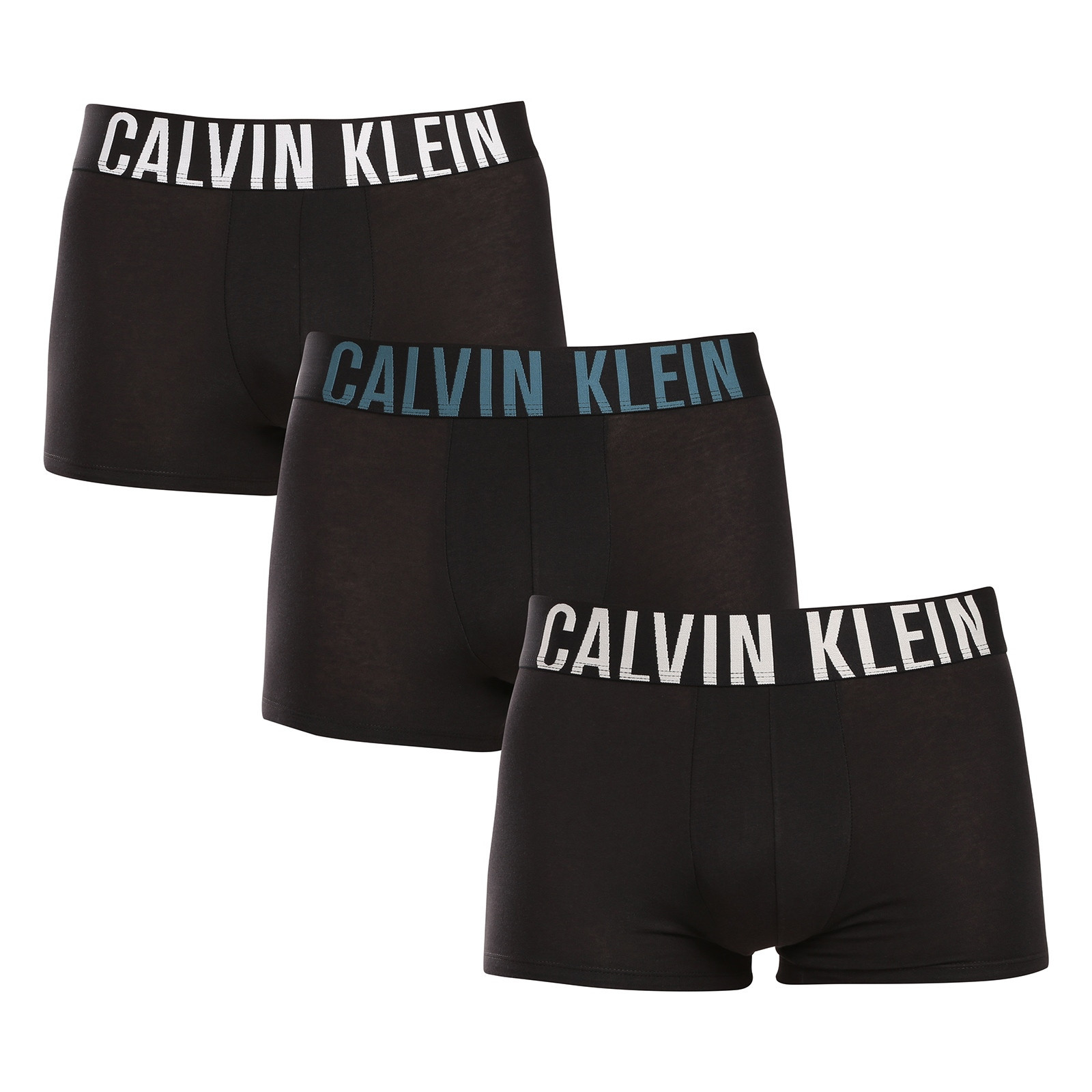 3PACK pánské boxerky Calvin Klein černé (NB3608A-QTJ) M, trenky / trenýrky