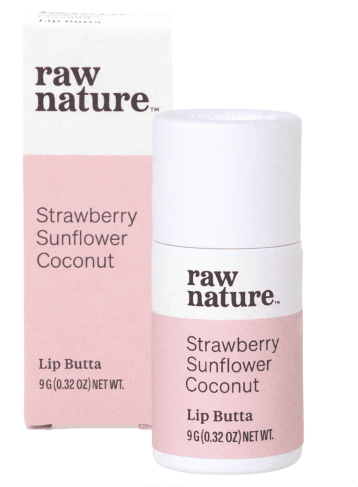 Raw Nature Raw Nature, Natural Lip Balm, Přírodní balzám na rty, Jahoda, 9 g