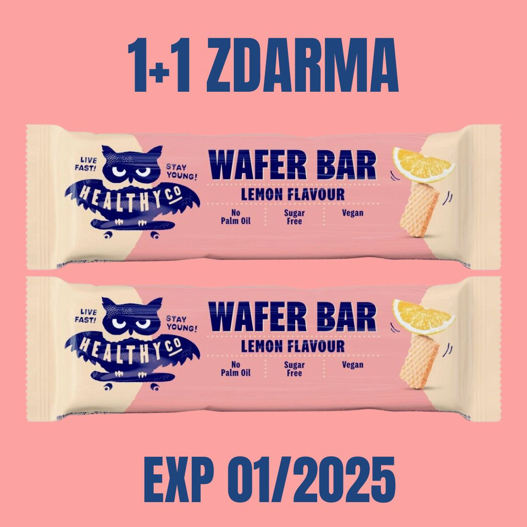 HealthyCo WAFER citron 24 g EXP 01/2025 1+1 ZDARMA