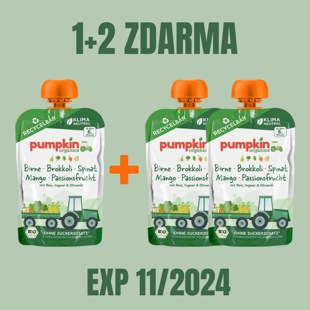 Pumpkin Organics BIO Zeleninové příkrmy 100 g EXP 11/2024 1+2 ZDARMA