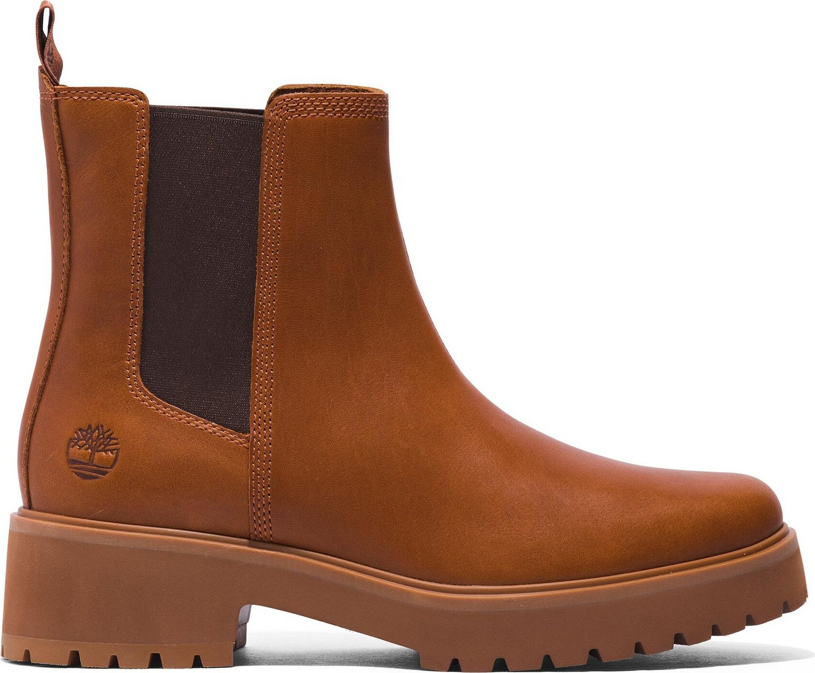 Kotníková obuv s elastickým prvkem Timberland Carnaby Cool Basic Chlsea TB0A41E6F131 Hnědá