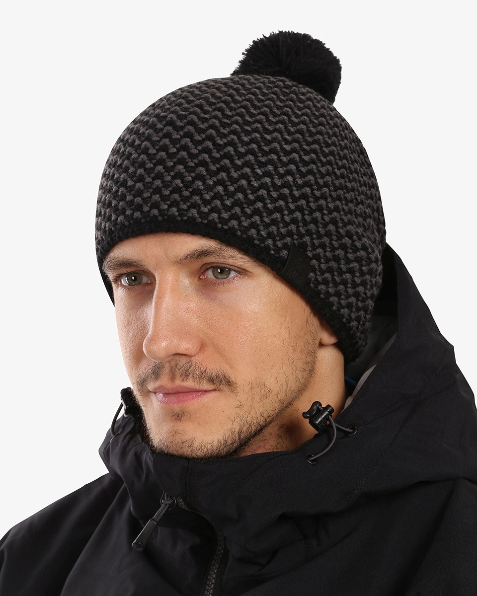 Pánská pletená čepice kilpi paulo-m černá uni