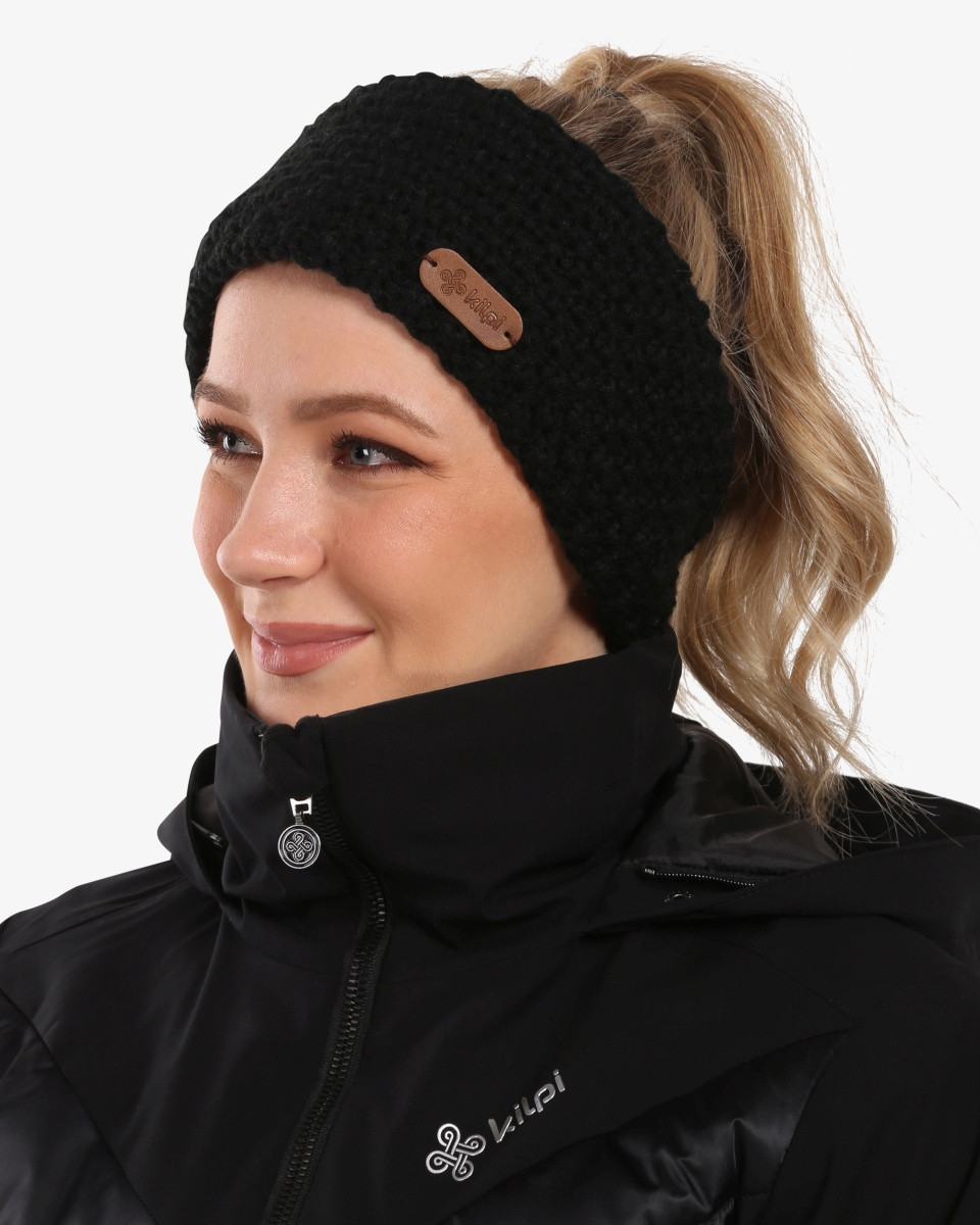 Dámská zimní zateplená čelenka kilpi sima-w černá  uni