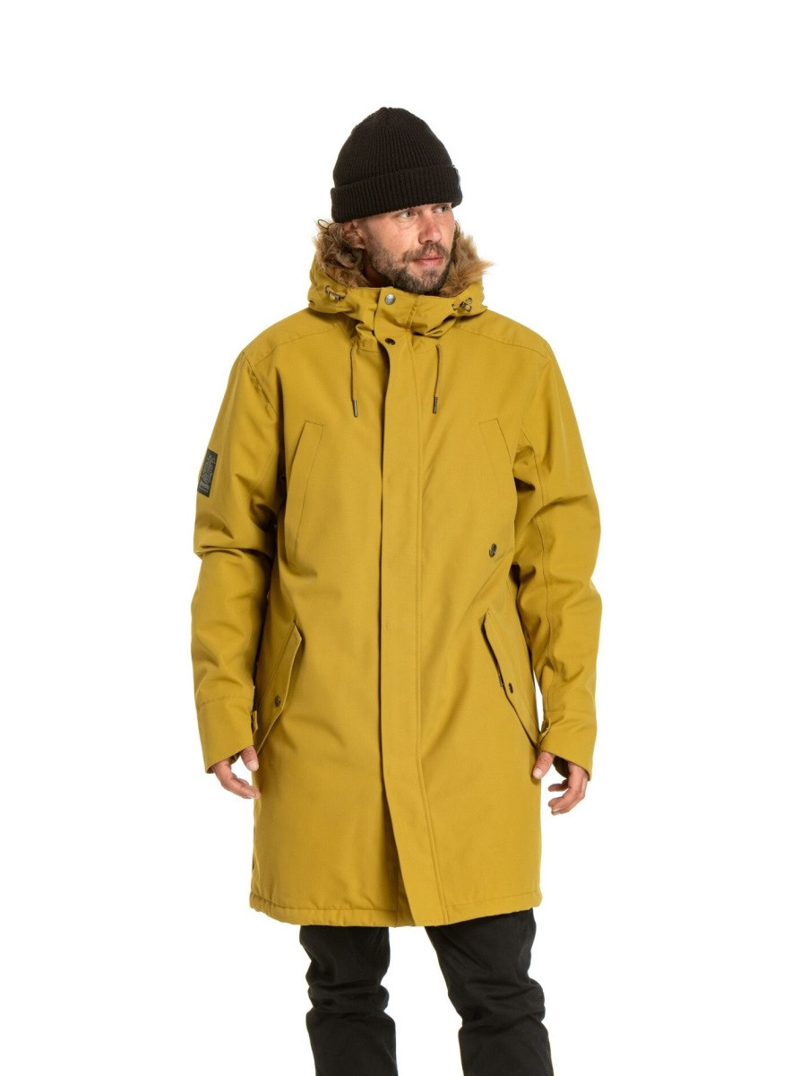 Pánská zimní bunda meatfly lars žlutá s