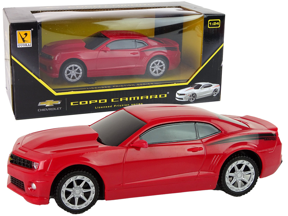 mamido Autíčko Chevrolet Copo Camaro s třecím pohonem 1:24 červené