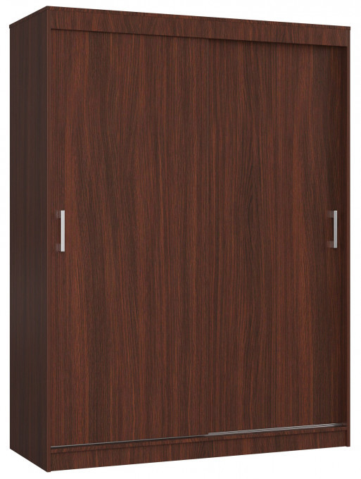 Šatní skříň s posuvnými dveřmi 150 cm CLP mono wenge