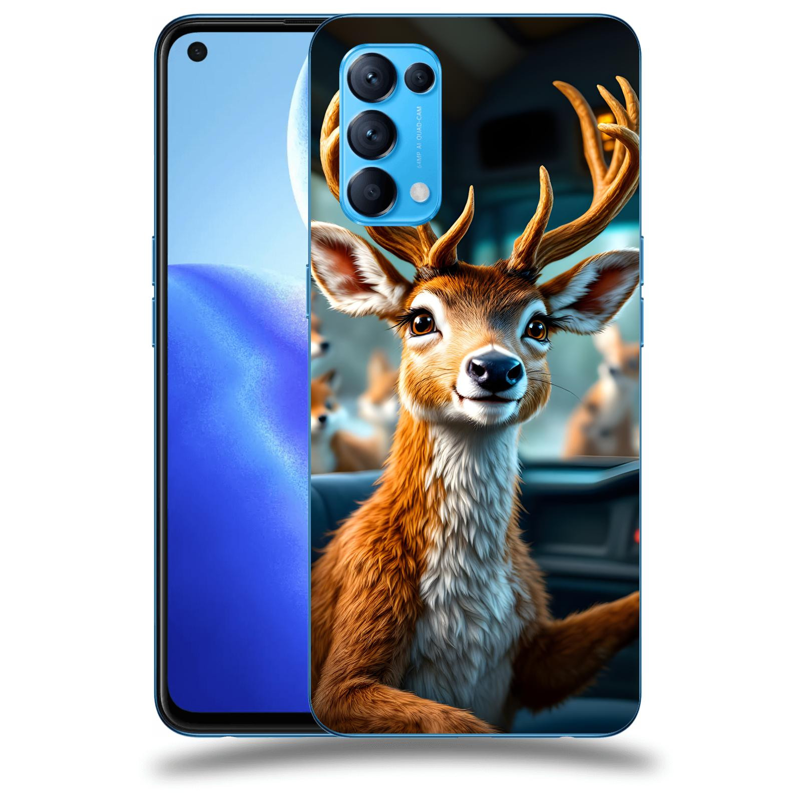 ACOVER Kryt na mobil OPPO Reno 5 5G - Jelen