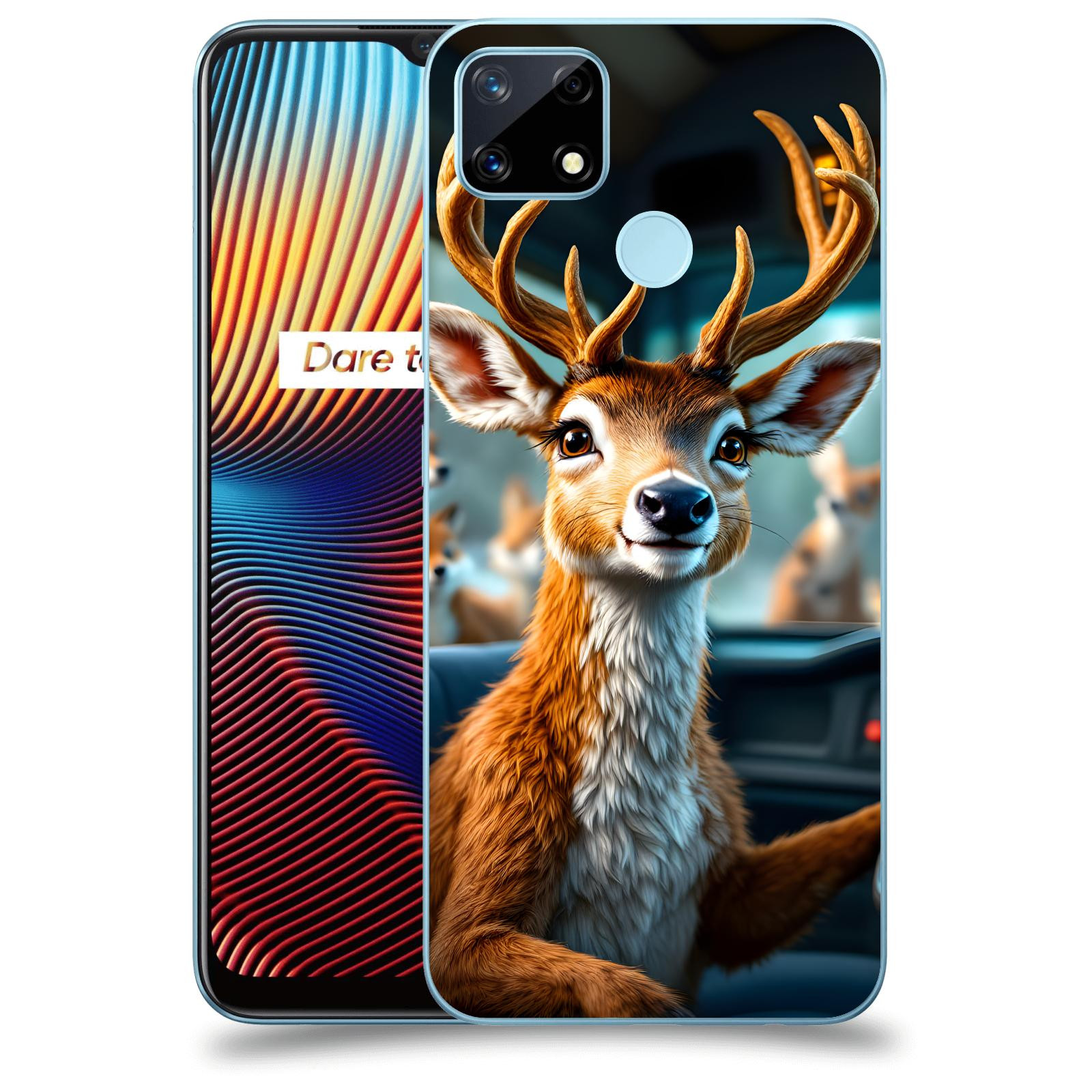 ACOVER Kryt na mobil Realme 7i - Jelen