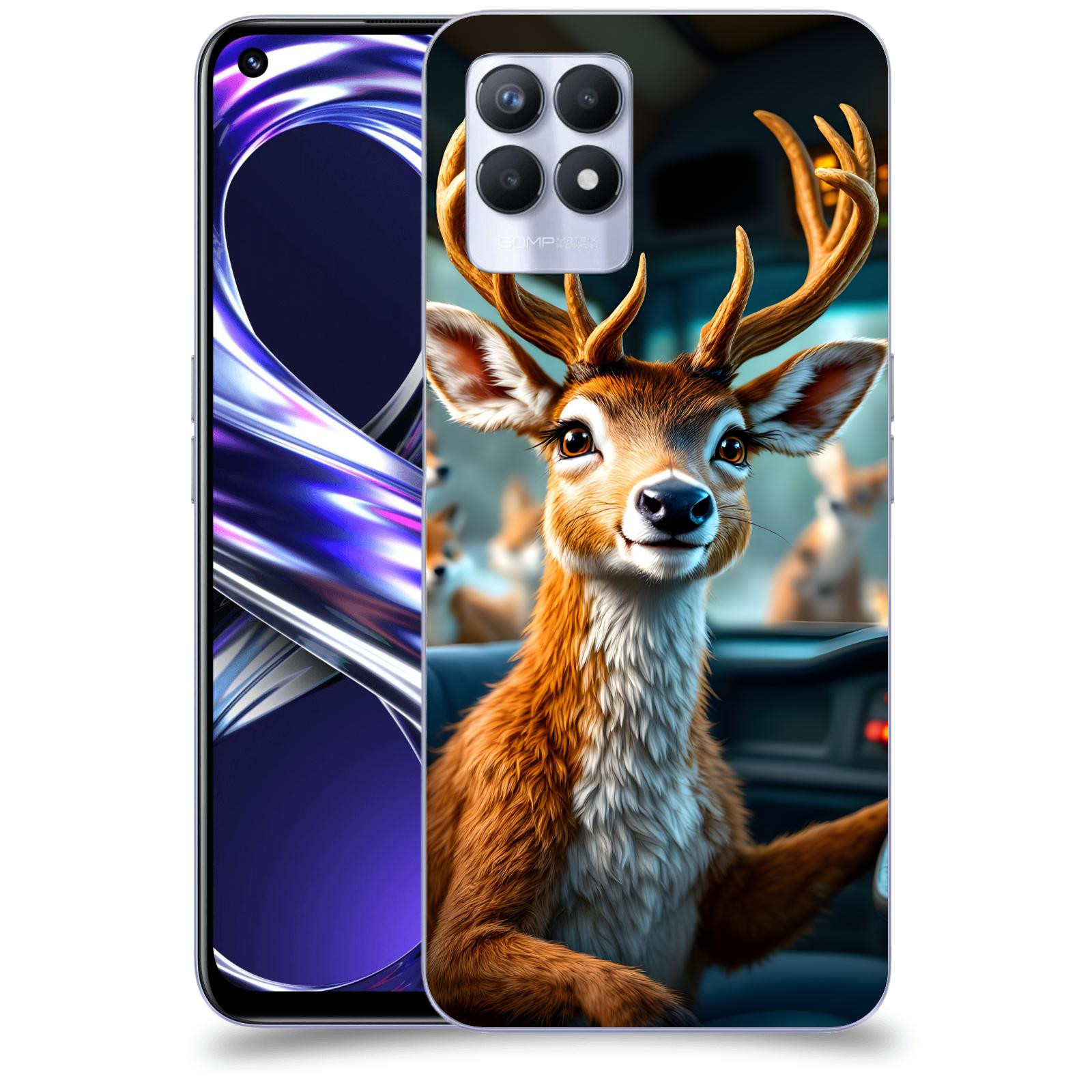 ACOVER Kryt na mobil Realme 8i - Jelen