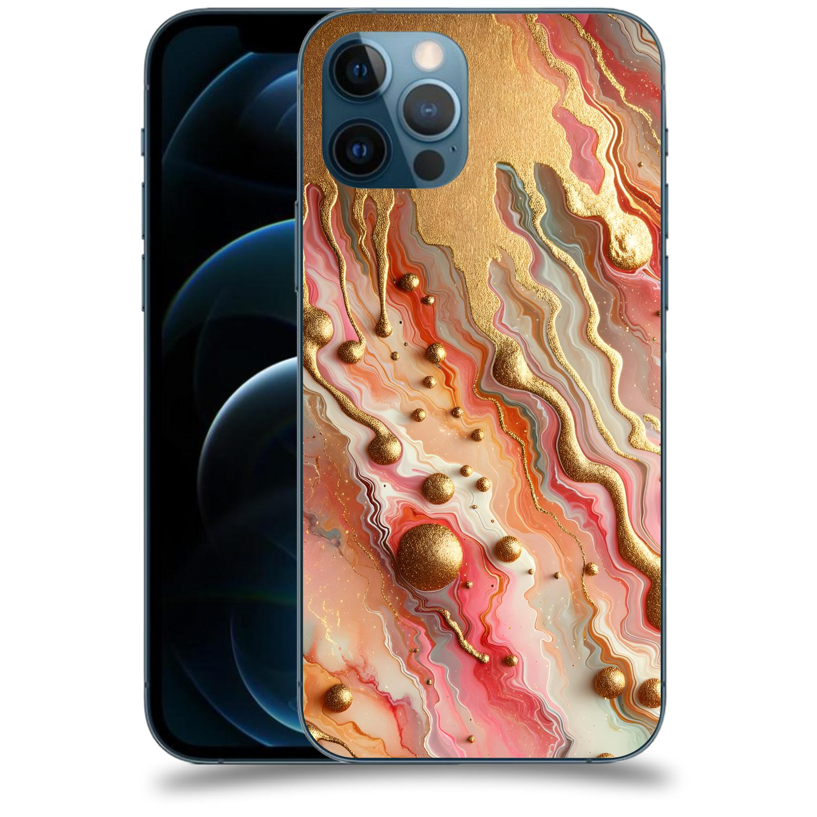 ACOVER Kryt na mobil Apple iPhone 12 Pro - Liquid Gold