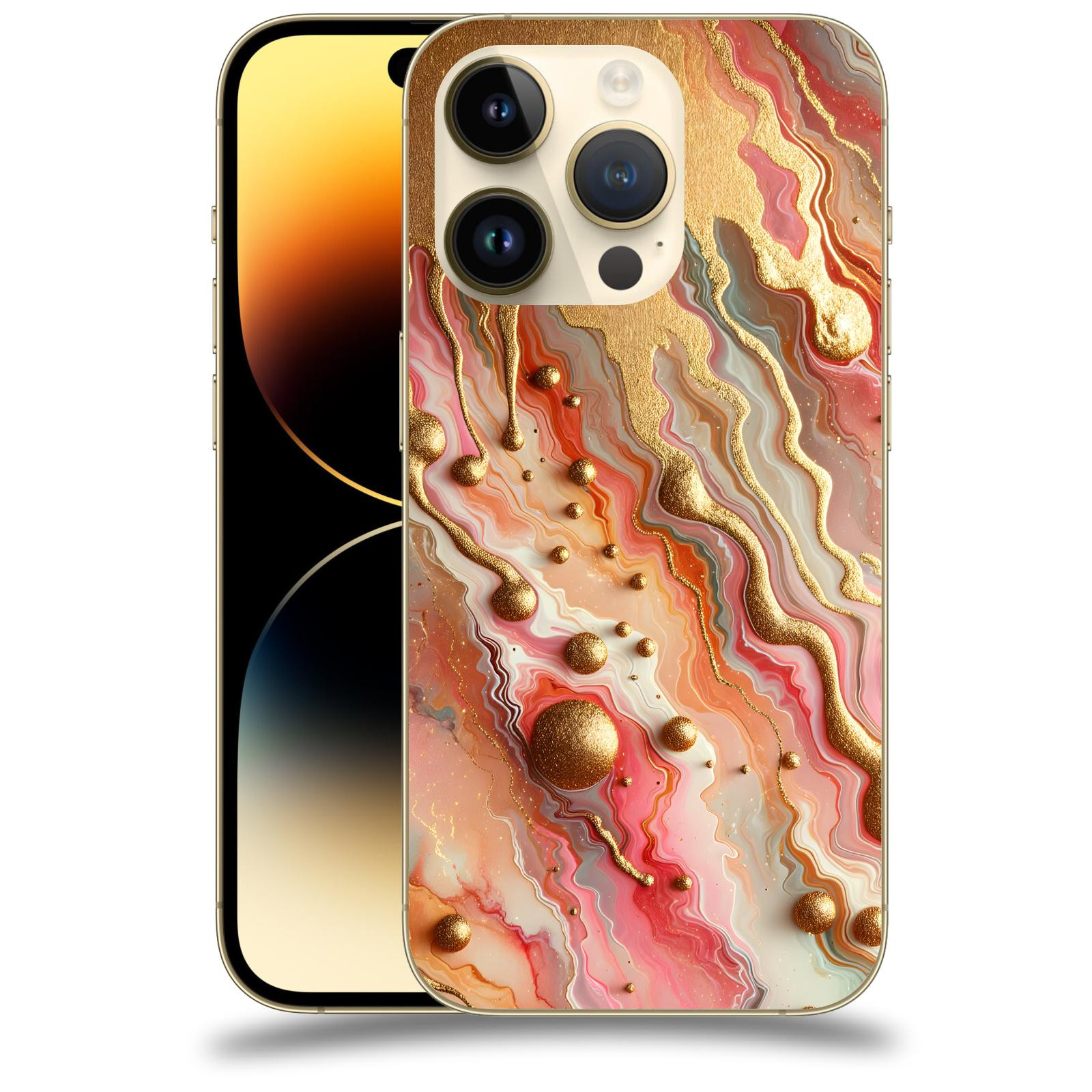 ACOVER Kryt na mobil Apple iPhone 14 Pro - Liquid Gold