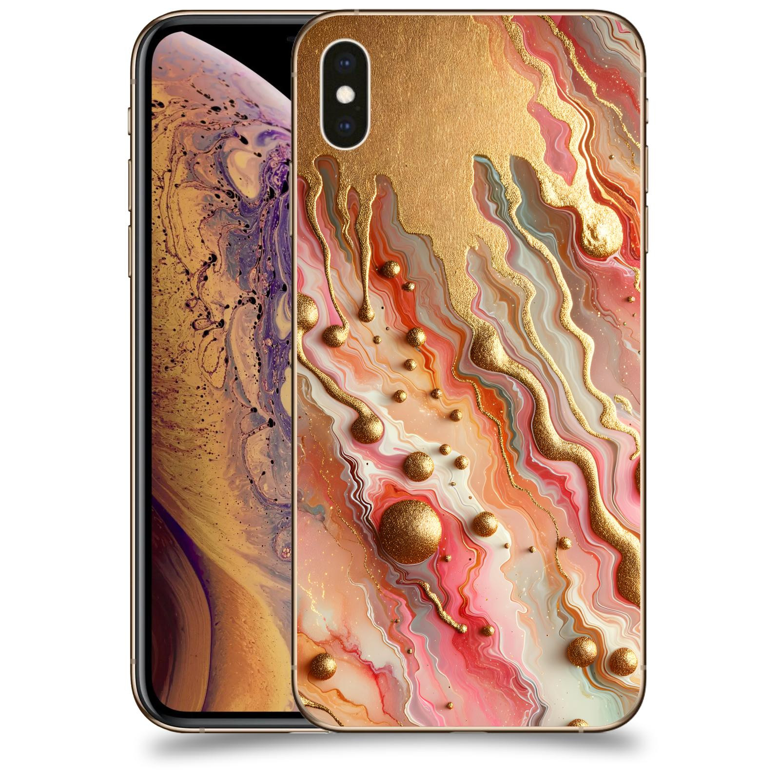 ACOVER Kryt na mobil Apple iPhone XS Max - Liquid Gold