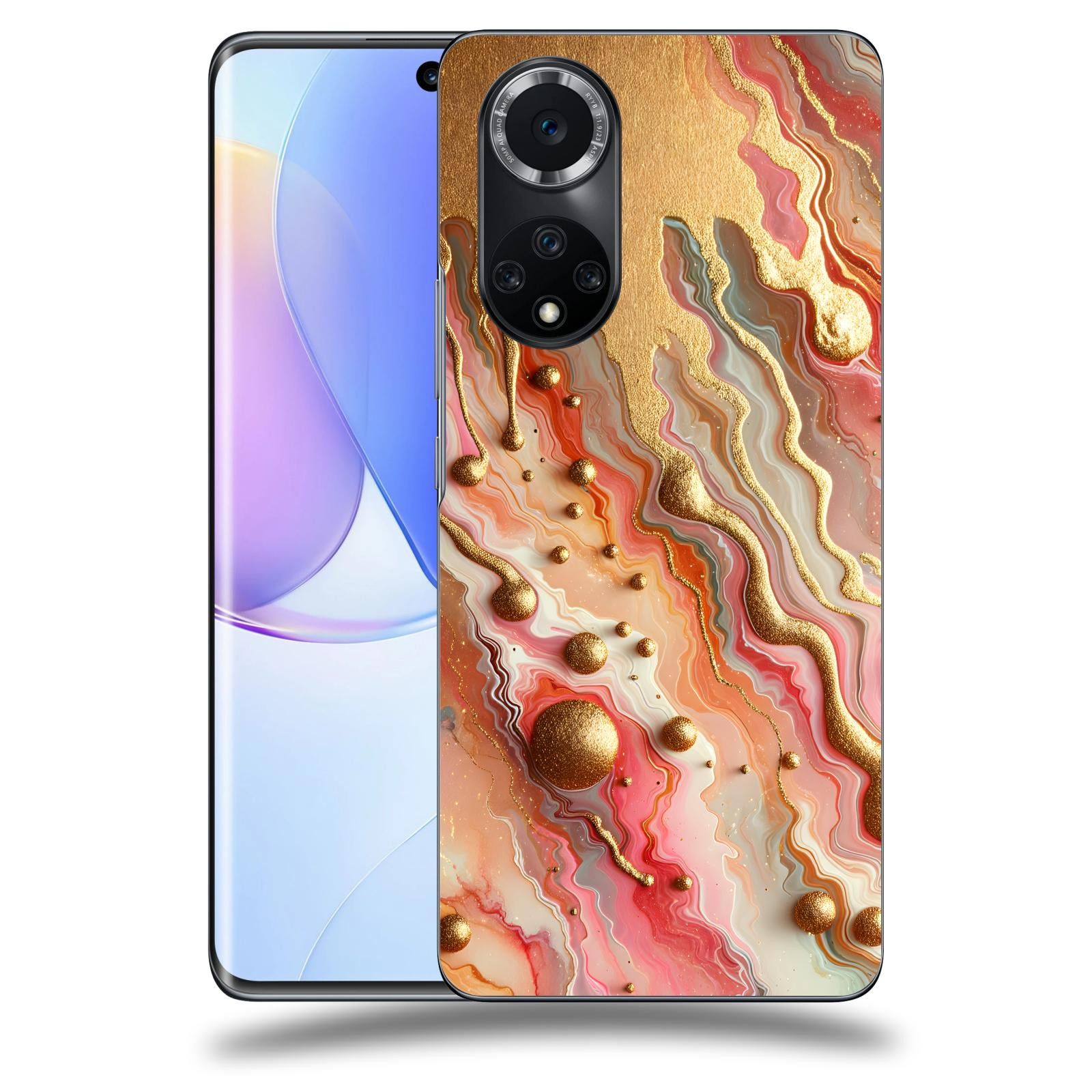 ACOVER Kryt na mobil Huawei Nova 9 - Liquid Gold