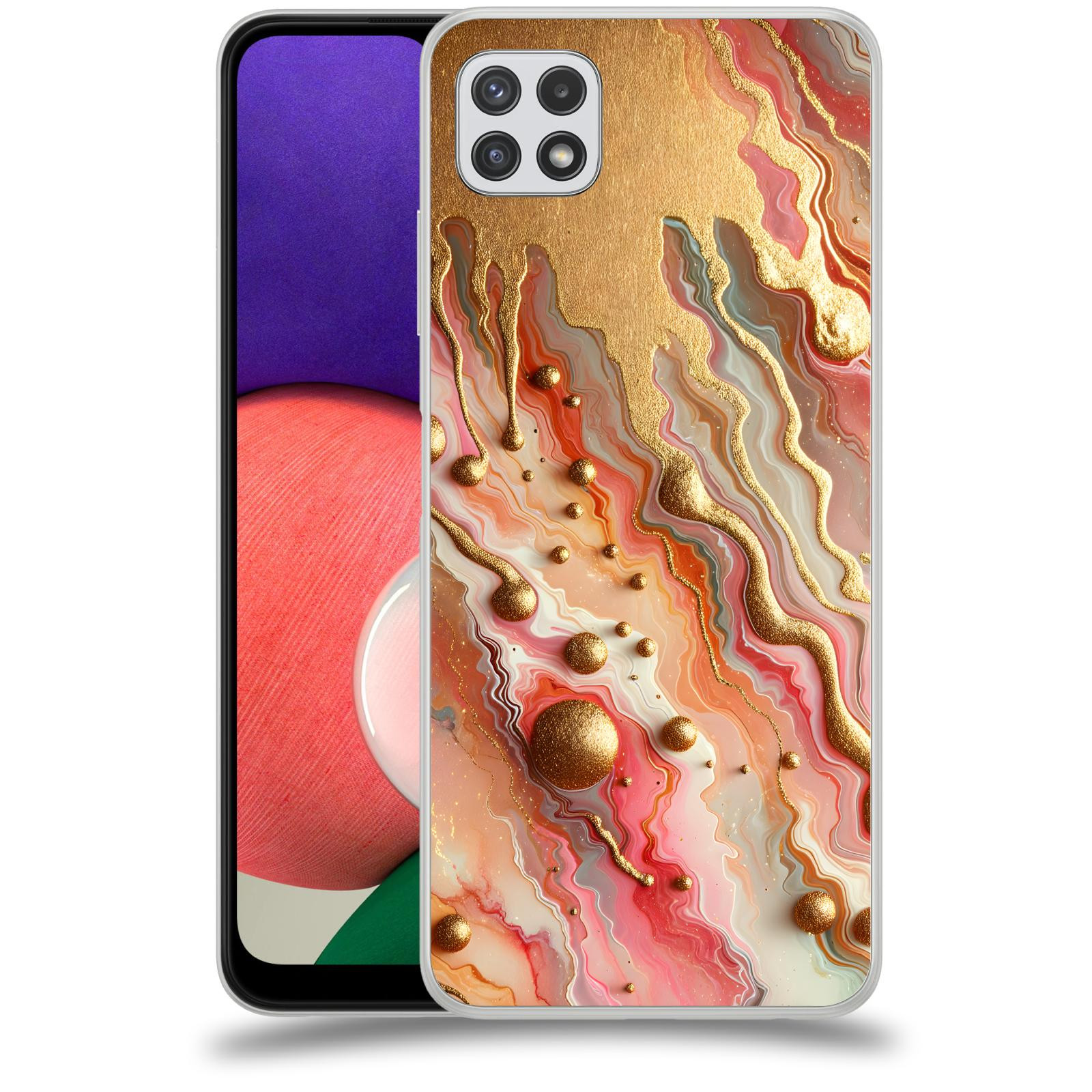ACOVER Kryt na mobil Samsung Galaxy A22 A225F - Liquid Gold